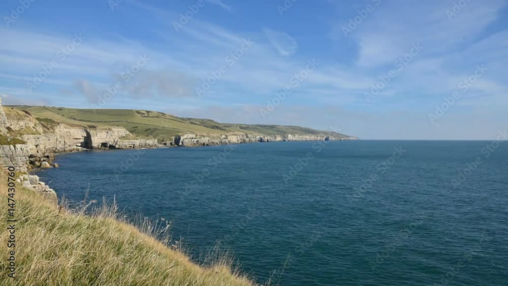 Time lapse shot at coast in Worth Matravers ,England
