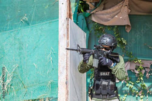 airsoft guns player, Thailand