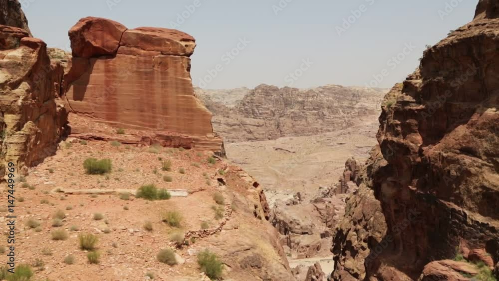 from high the antique site of petra in jordan from high the antique site of petra in jordan