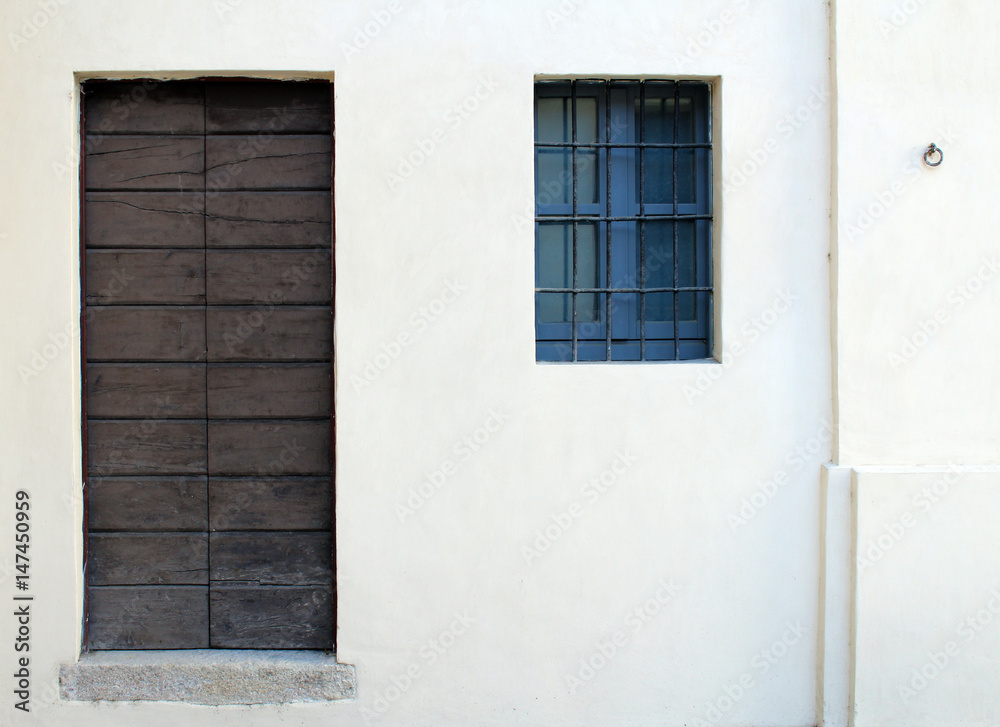 Locked door and window Locked door and window