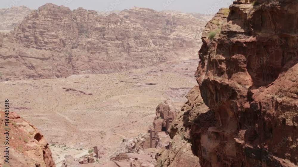 from high the antique site of petra in jordan from high the antique site of petra in jordan
