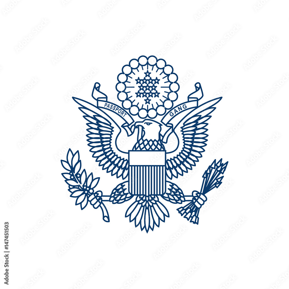 Fototapeta premium american eagle logo
