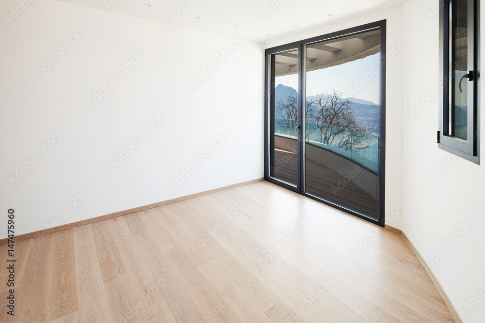 Obraz premium Empty room with wide window