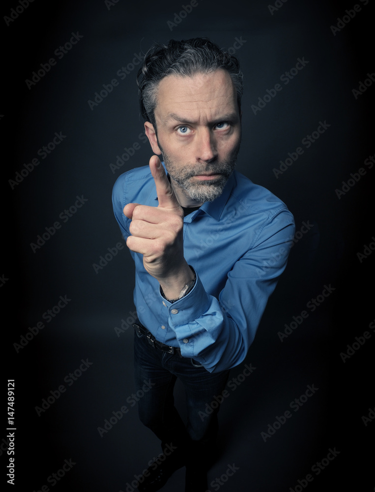 Crazy business man Crazy business man