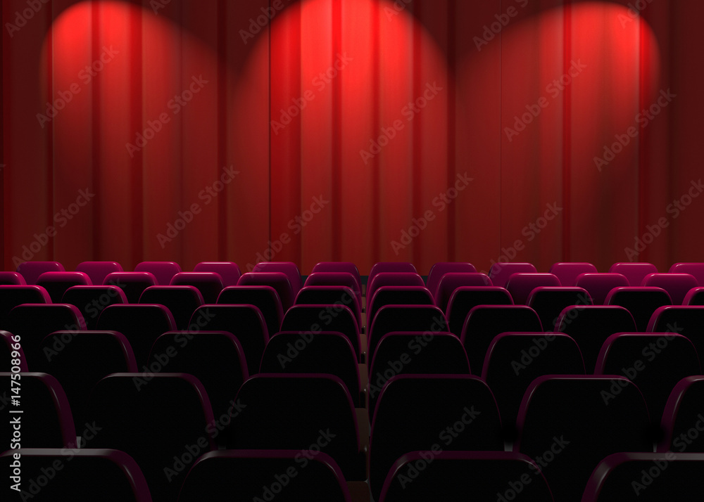 Fototapeta premium Cinema - Looking a Movie - 3D