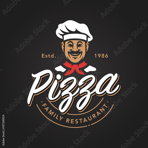 Pizza Vector Emblem