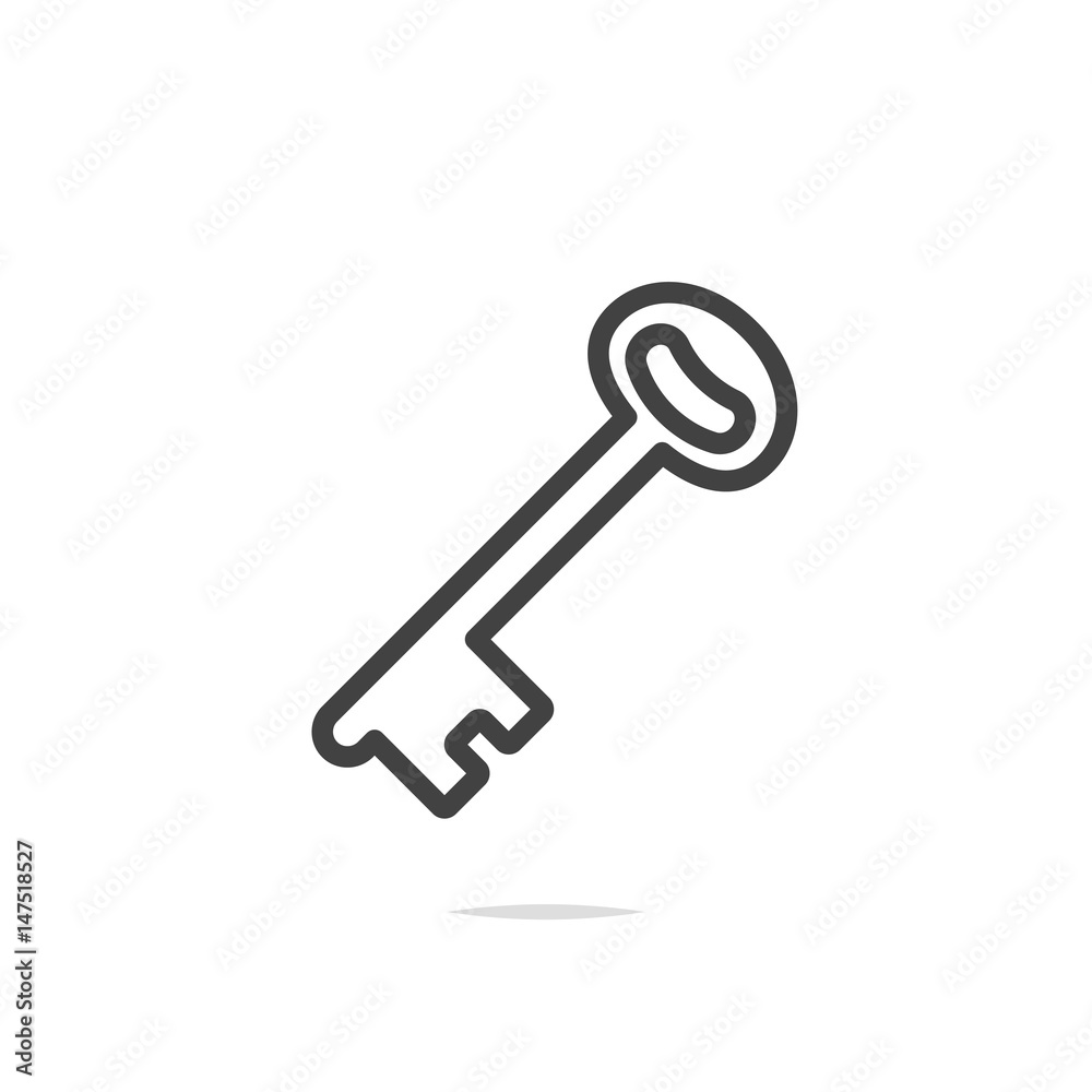 Key icon vector