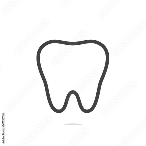 Tooth icon vector