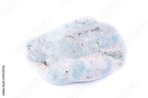 Macro minerals aniolite (Aniol) stone on a white background photo