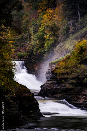 Lower Falls - Waterfall - Letchworth Park - New York
