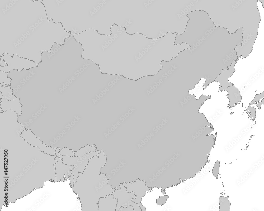 China in Grau