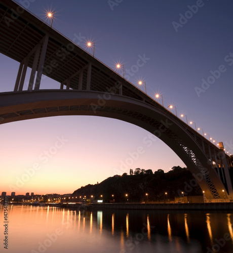 Ponte da Arrabida at sunset photo