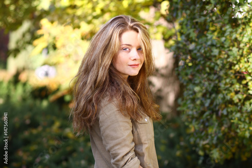 Portrait of a young beautiful woman