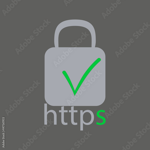 Secure icon illustration