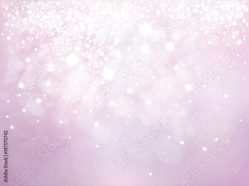 Vector pink bokeh, sparkle background.