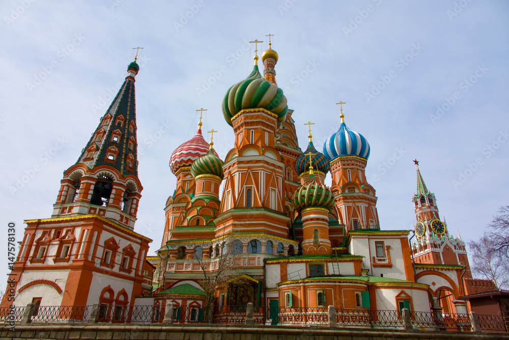 Moscow. Exterior of St. Basil’s Cathedral.