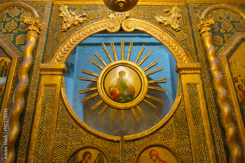 Interior of St. Basil's Cathedral in Red Square, Moscow.