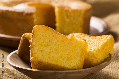Corn cake. Traditional Brazilian treats made of corn.