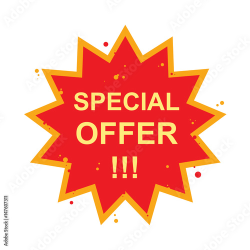 Special offer symbol,vector