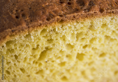  Close up Texture of butter cake background.