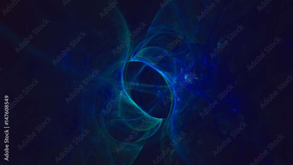 3D rendering abstract fractal light background