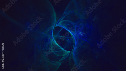 3D rendering abstract fractal light background