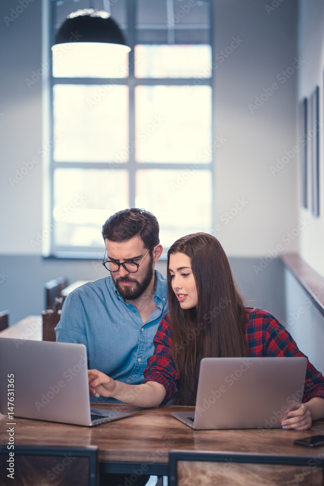 Hipsters with laptop Hipsters with laptop
