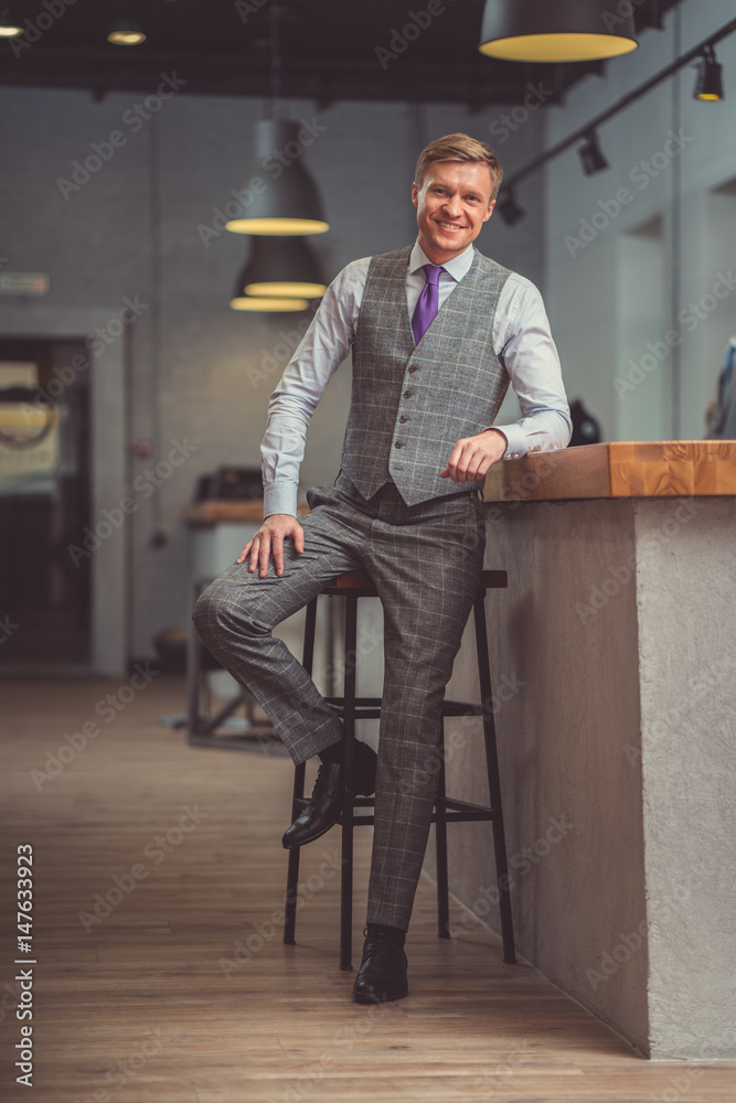 Smiling businessman Smiling businessman
