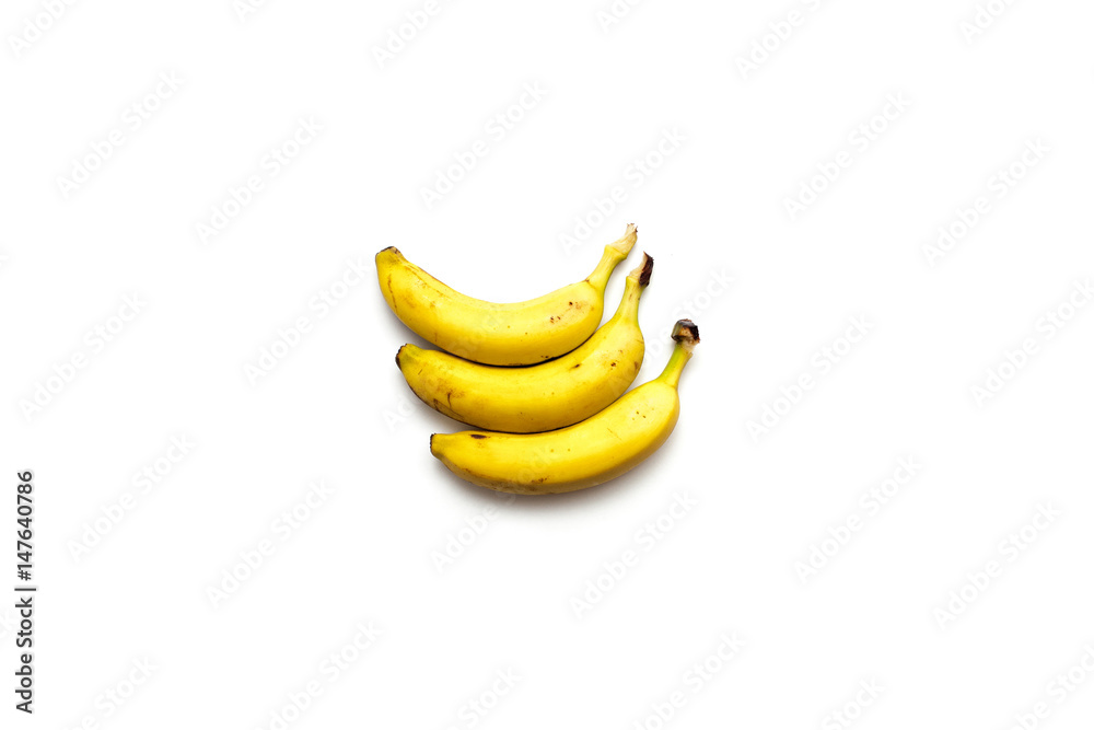 Bananas on white background
