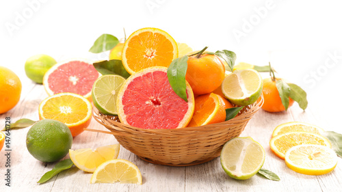 Obraz na plátně assorted citrus fruit