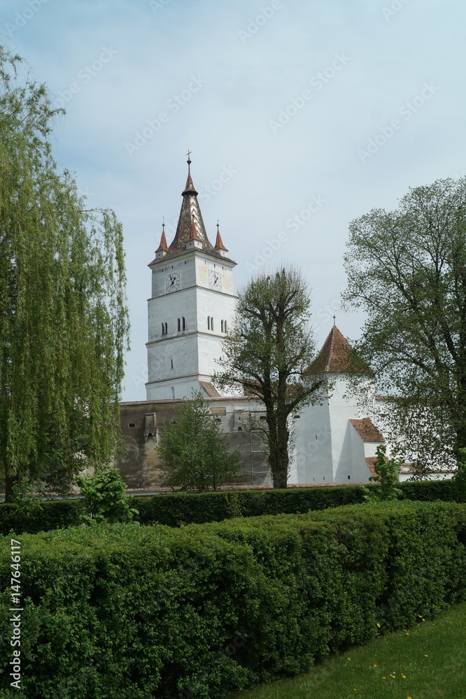 Naklejka premium The fortified church of Harman (the 13th century), Brasov,Transylvania, Romania 