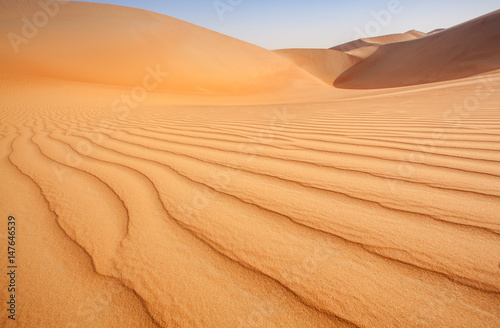 Patterns anc dunes of Empty quarter - arabian desert