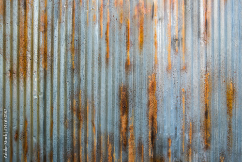 Rusty corrugated iron siding vintage background
