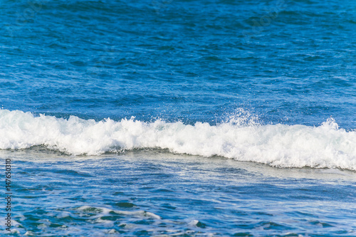 White wave and blue sea