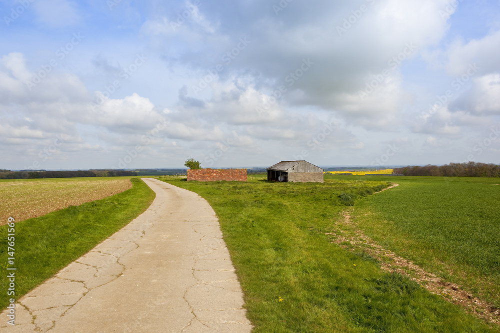 old farm buildings