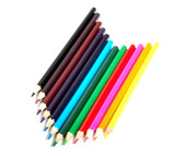 pencils color on white background pencils color group