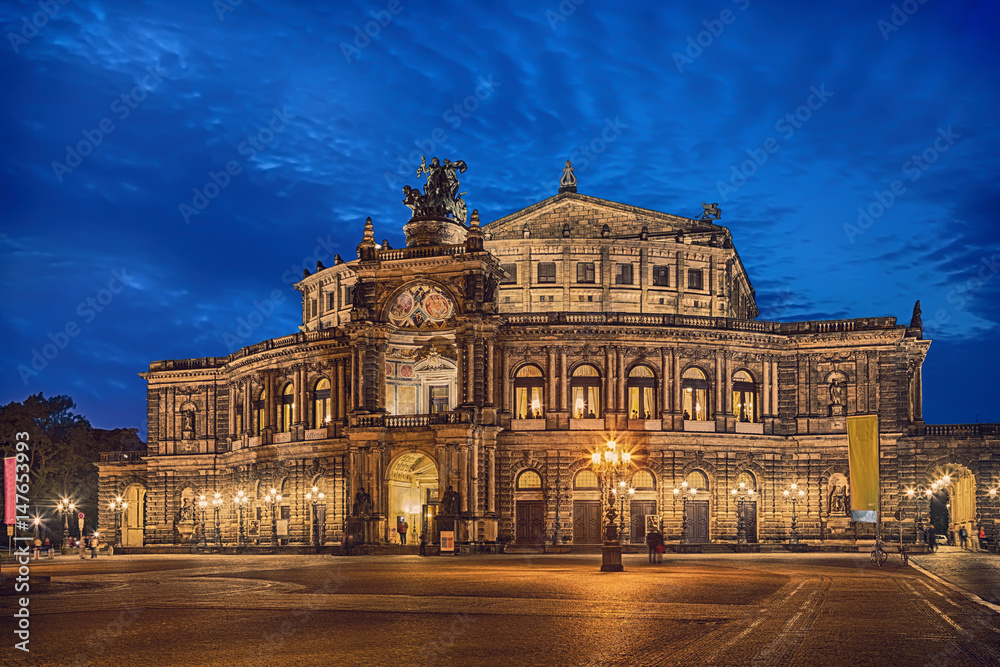 The Semperoper opera house in Dresden