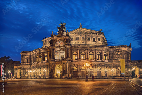 The Semperoper opera house in Dresden