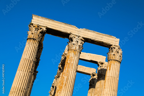 Ancient Temple of Zeus, Olympeion, Athens, Greece. photo