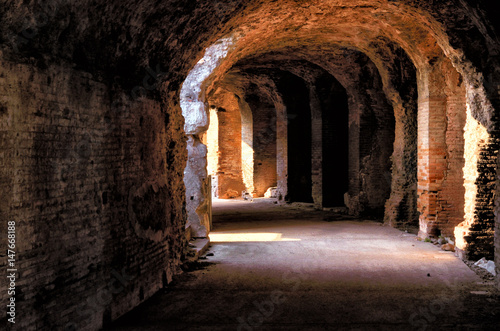 Fotografie The Roman Amphitheater of Capua. Italy