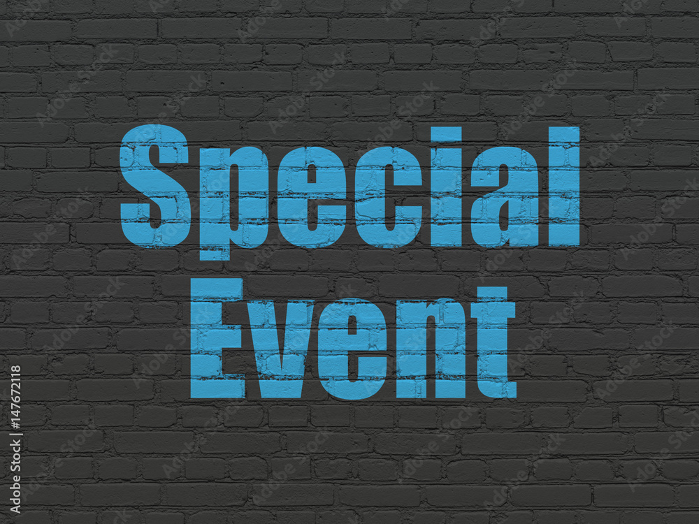 Finance concept: Special Event on wall background Finance concept: Special Event on wall background