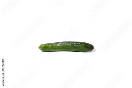 Cucumbers on white background 
