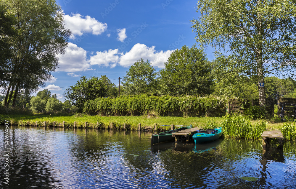 Wasserkanal im Spreewald