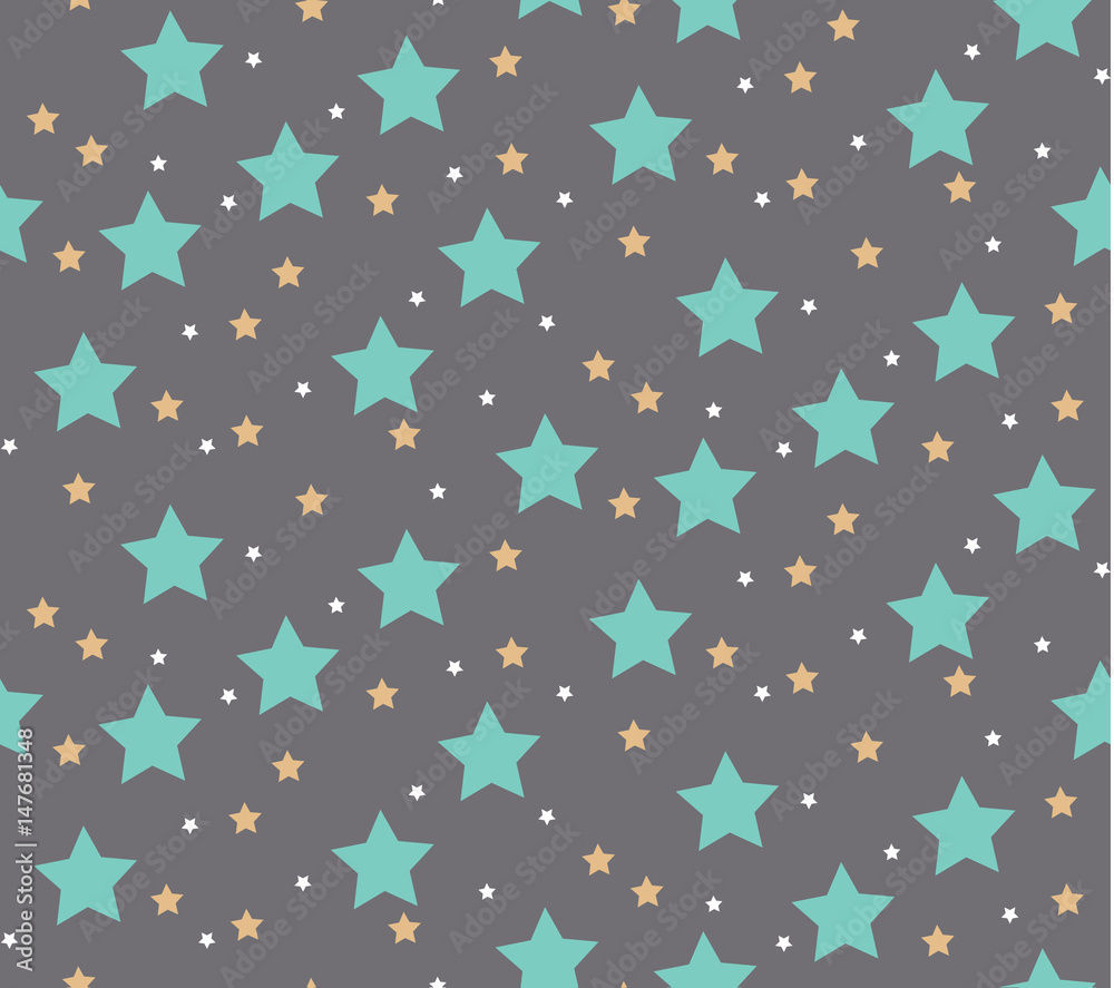 Abstract pattern, stars background, seamless