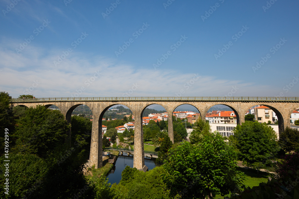 Fototapeta premium Bridge of Termas de S. Pedro do Sul in Termas.