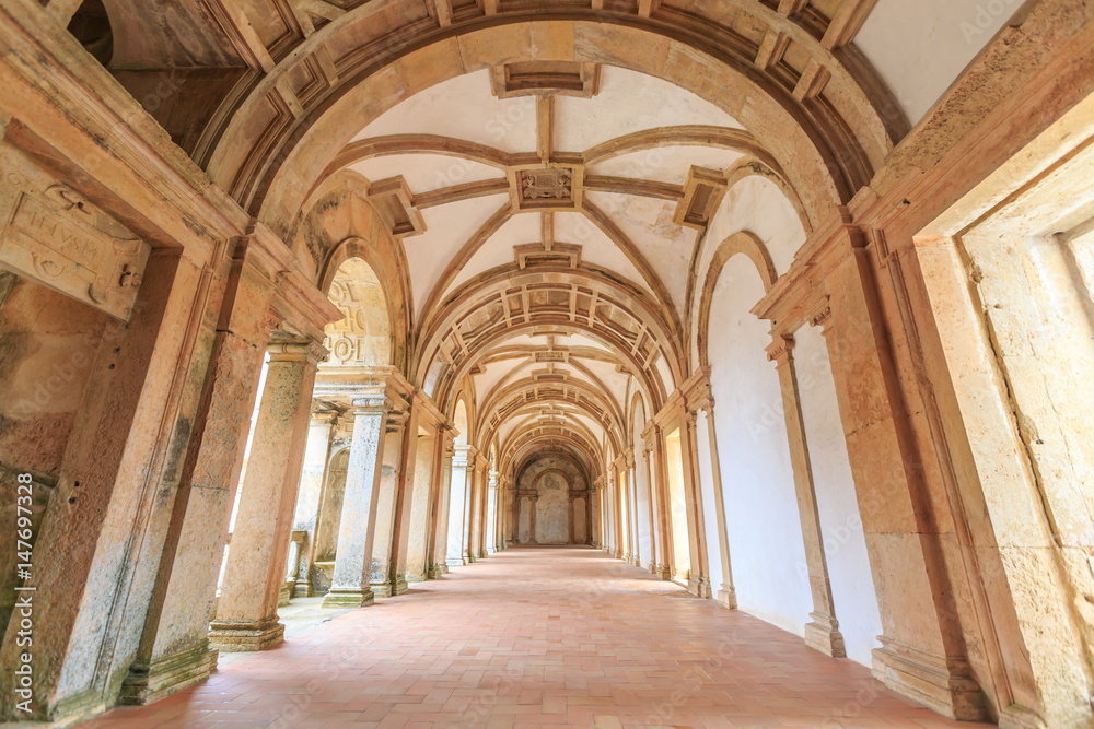 Pathway inside Knights of the Templar (Convents of Christ) in Tomar.