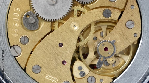 Old clockwork close-up