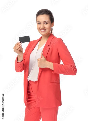 Beautiful young woman with ...