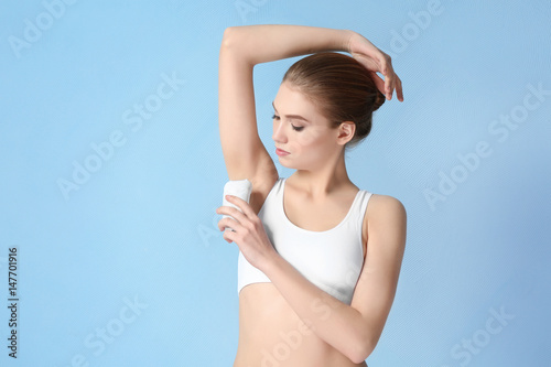 Beautiful young woman with ...