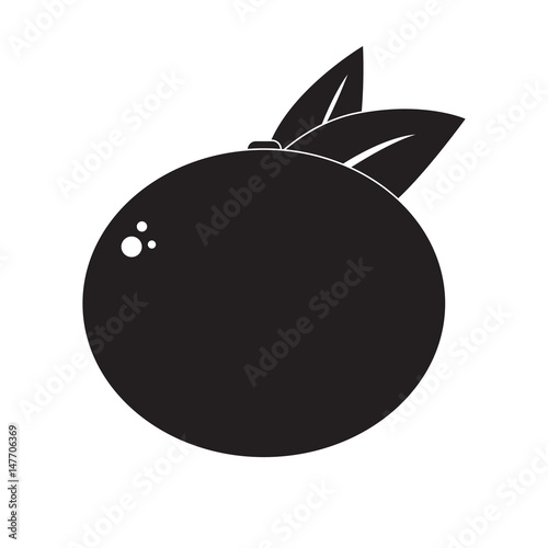 Orange icon flat. Vector grey sign symbol